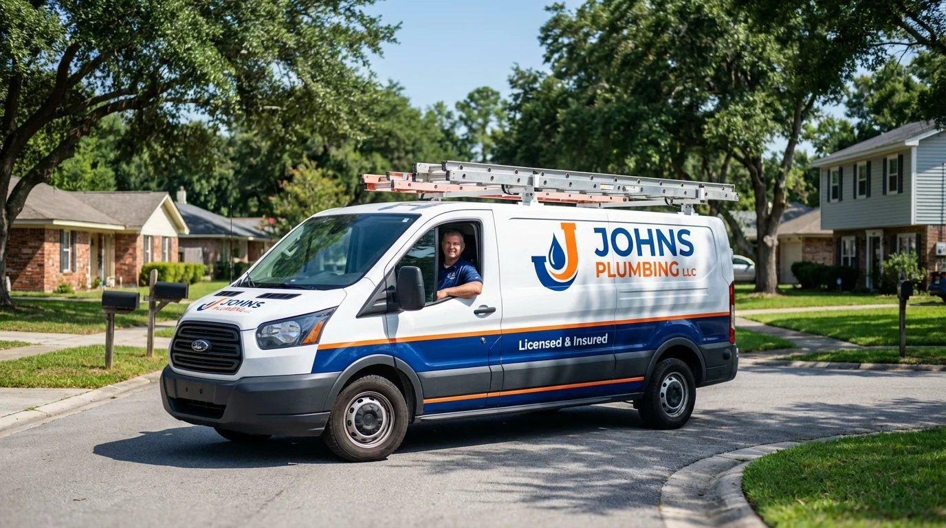 Johns Plumbing LLC service van in Wells, NV